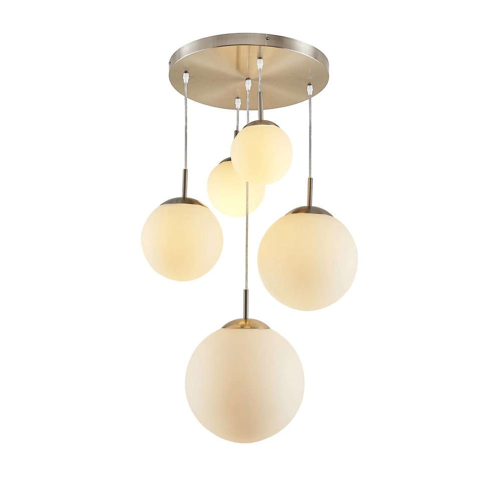 Lindby Pendelleuchte aus Metall, grau style modern - Metall