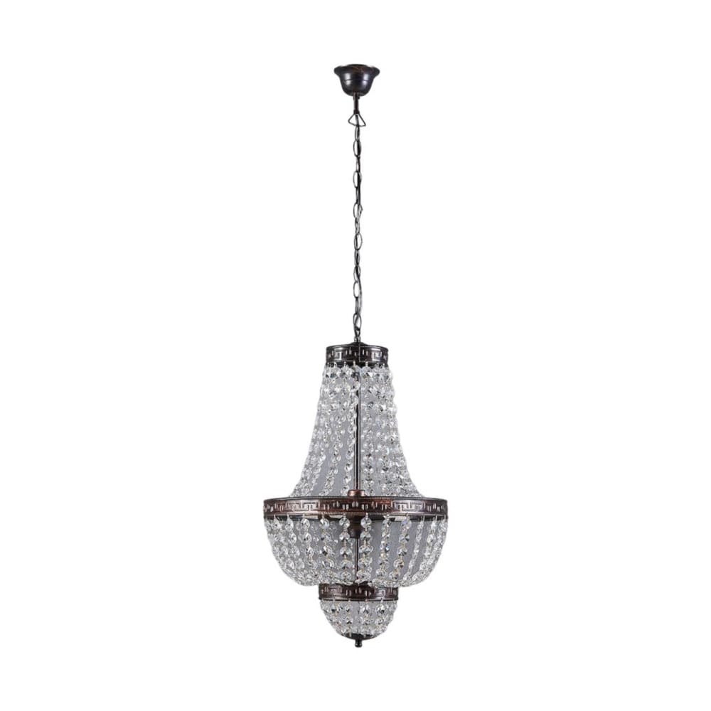 Lindby Pendelleuchte aus Kristall, transparent style vintage - Kristall