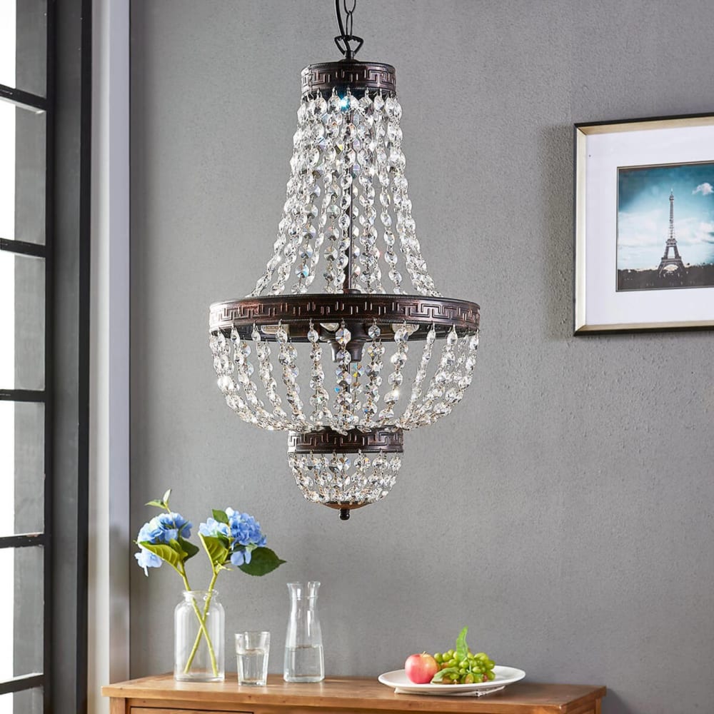 Pendelleuchte aus Kristall, transparent - Maisons Du Monde