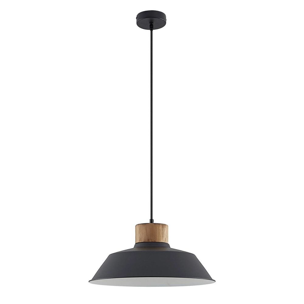 Lindby Pendelleuchte aus Metall, schwarz style vintage - Metall