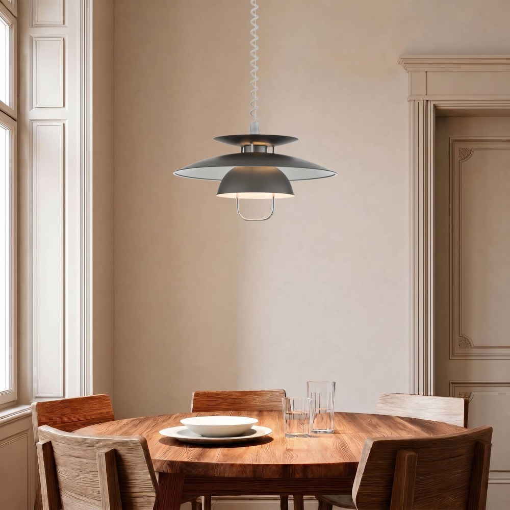 Pendelleuchte aus Metall, grau - Maisons Du Monde