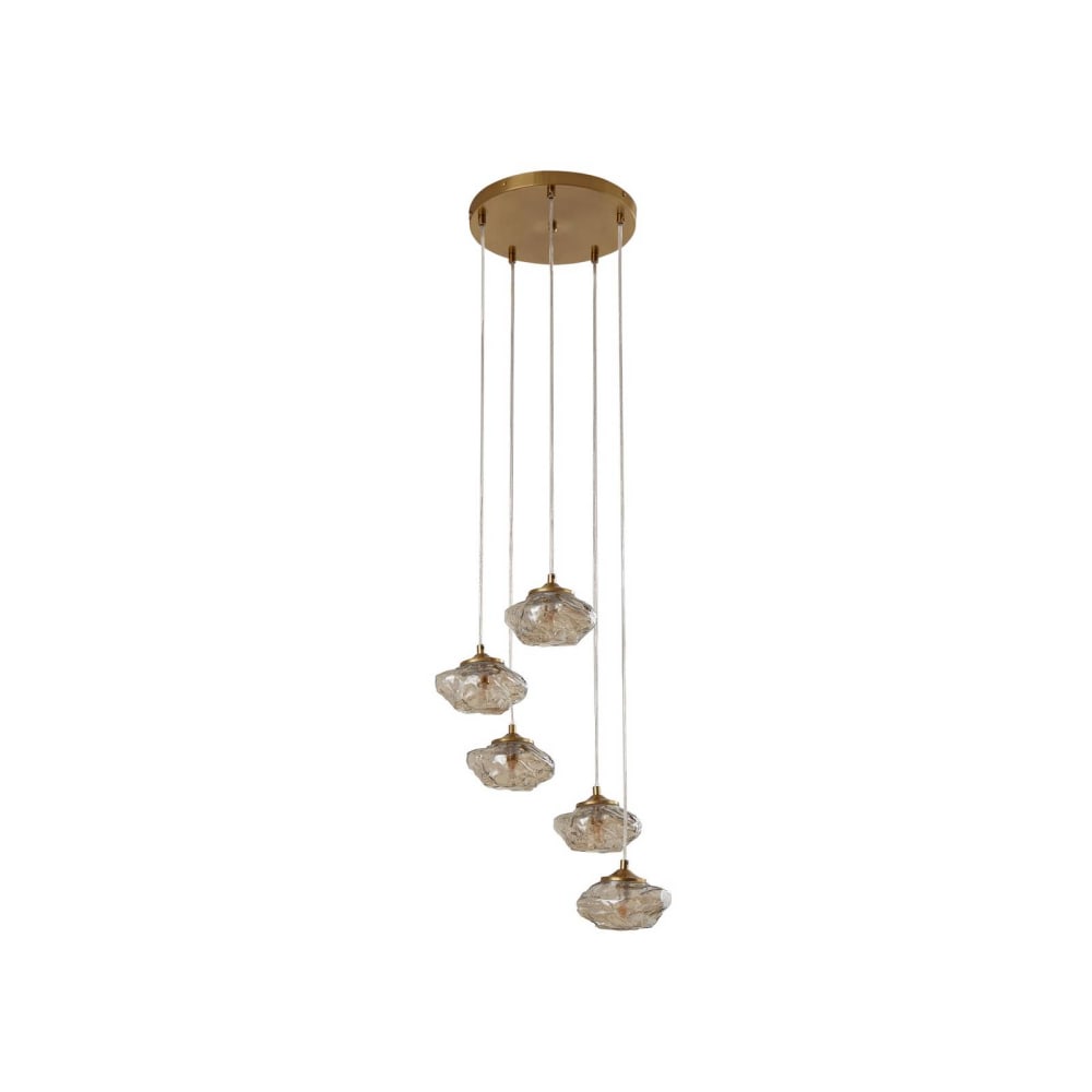 Lindby Pendelleuchte aus Glas, creme style modern Beige Glas
