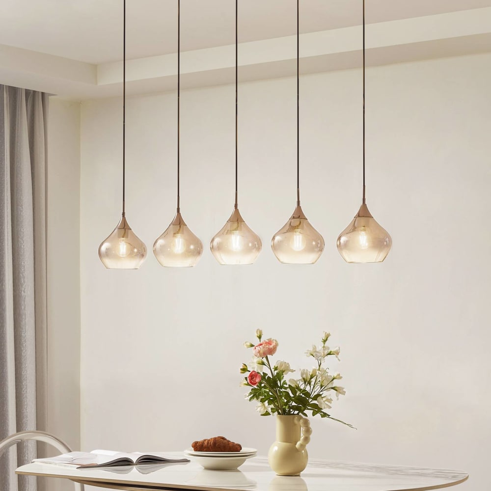 Pendelleuchte aus Glas, grau - Maisons Du Monde