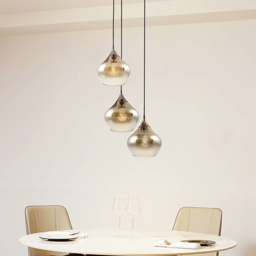 Pendelleuchte aus Glas, grau - Maisons Du Monde