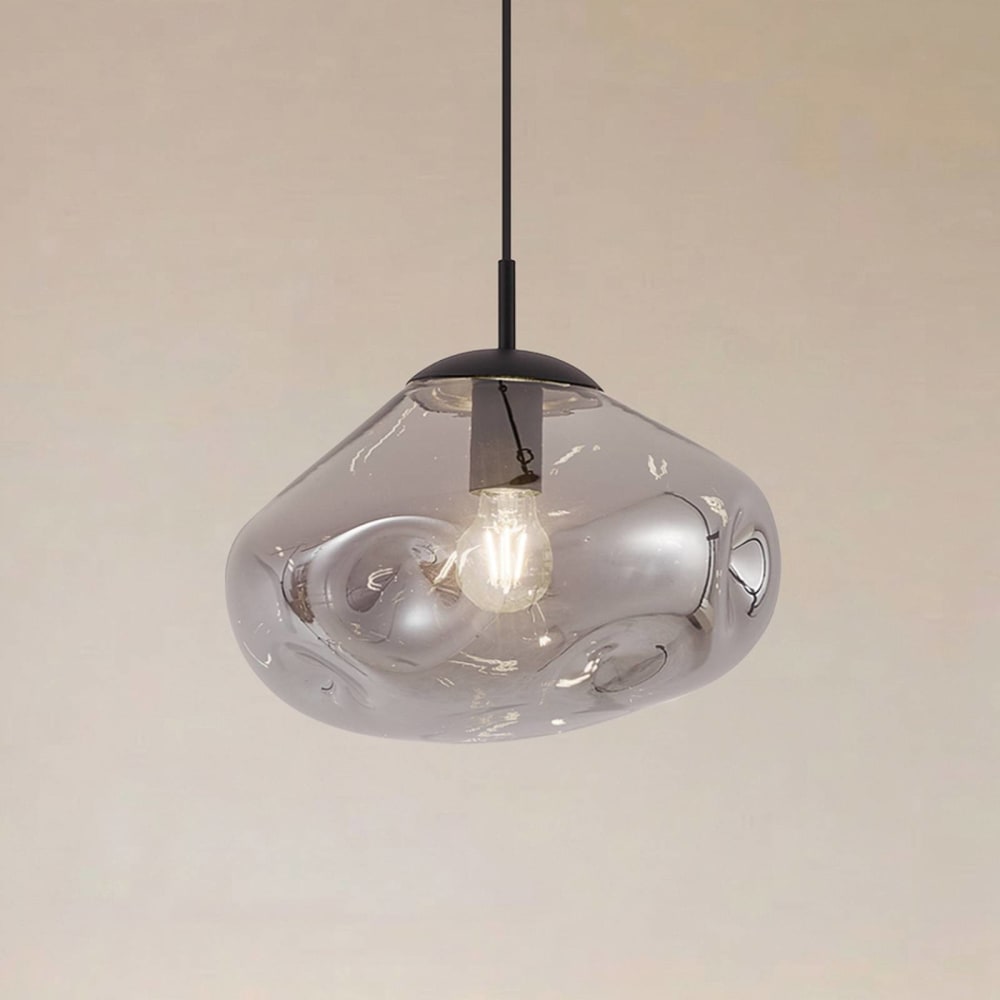 Pendelleuchte aus Glas, grau - Maisons Du Monde