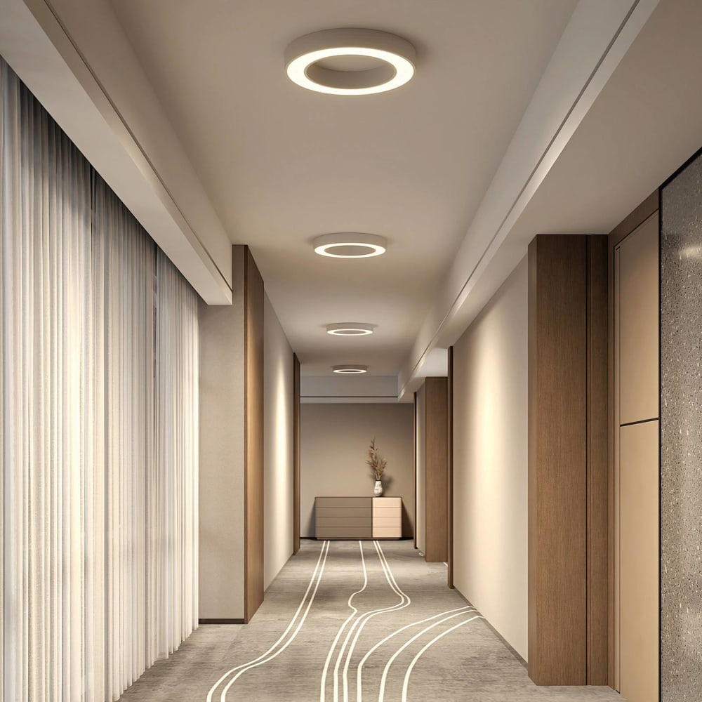 LED Deckenleuchte aus Aluminium, weiß - Maisons Du Monde