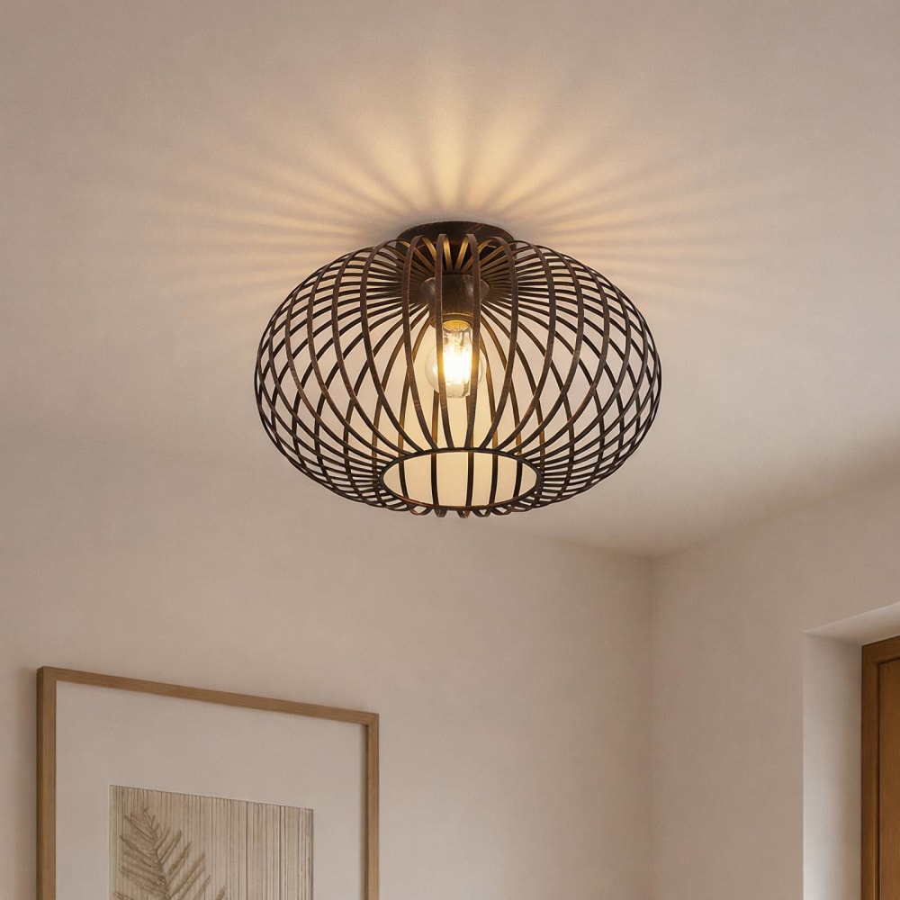 Deckenlampe aus Metall, schwarz - Maisons Du Monde