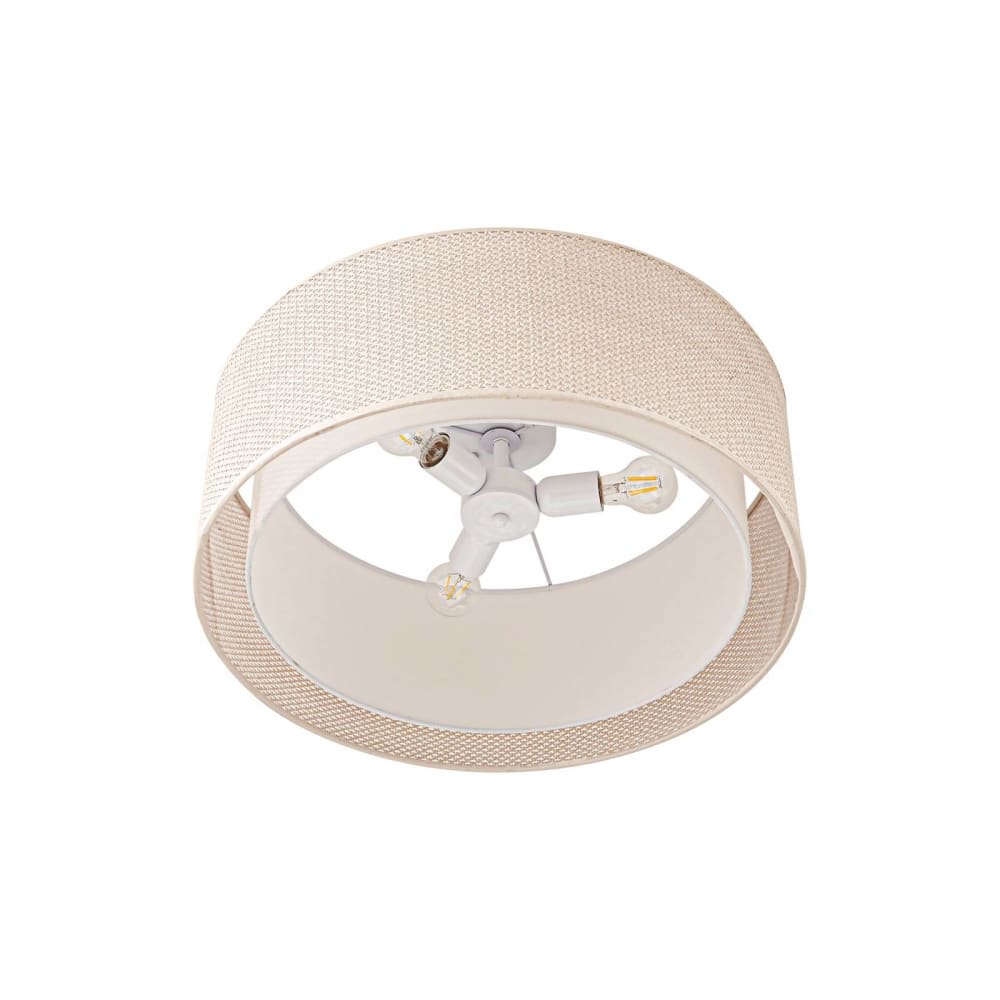 Lindby Deckenlampe aus Kunststoff, creme style landhaus Beige Pvc - Polyvinlychlorid