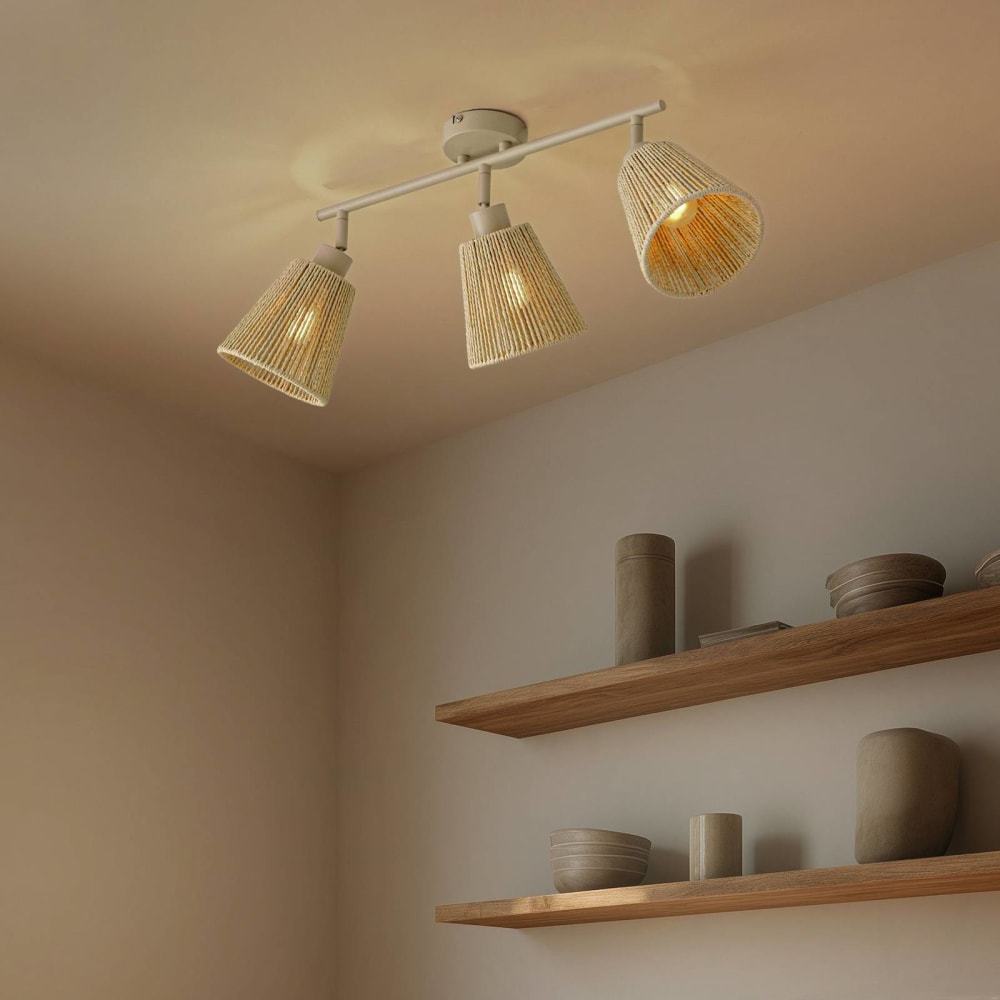 Deckenlampe aus Papier, creme - Maisons Du Monde