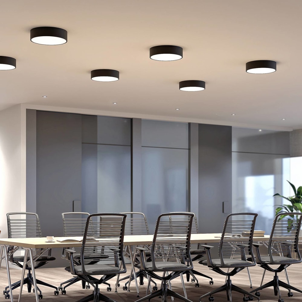 LED Deckenleuchte aus Metall, schwarz - Maisons Du Monde