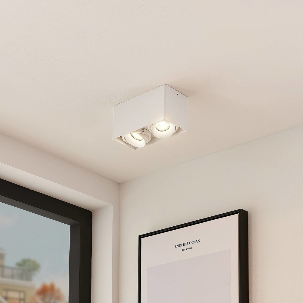 Deckenlampe aus Aluminium, weiß - Maisons Du Monde