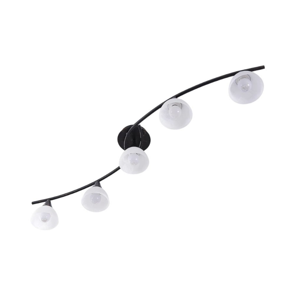 Lindby Deckenlampe aus Glas, schwarz style landhaus - Glas