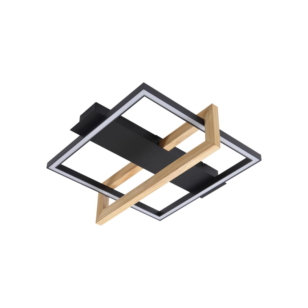 Lindby LED Deckenleuchte aus Aluminium, schwarz style modern - Aluminium