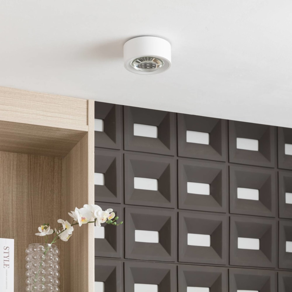 LED Deckenleuchte aus Aluminium, weiß - Maisons Du Monde