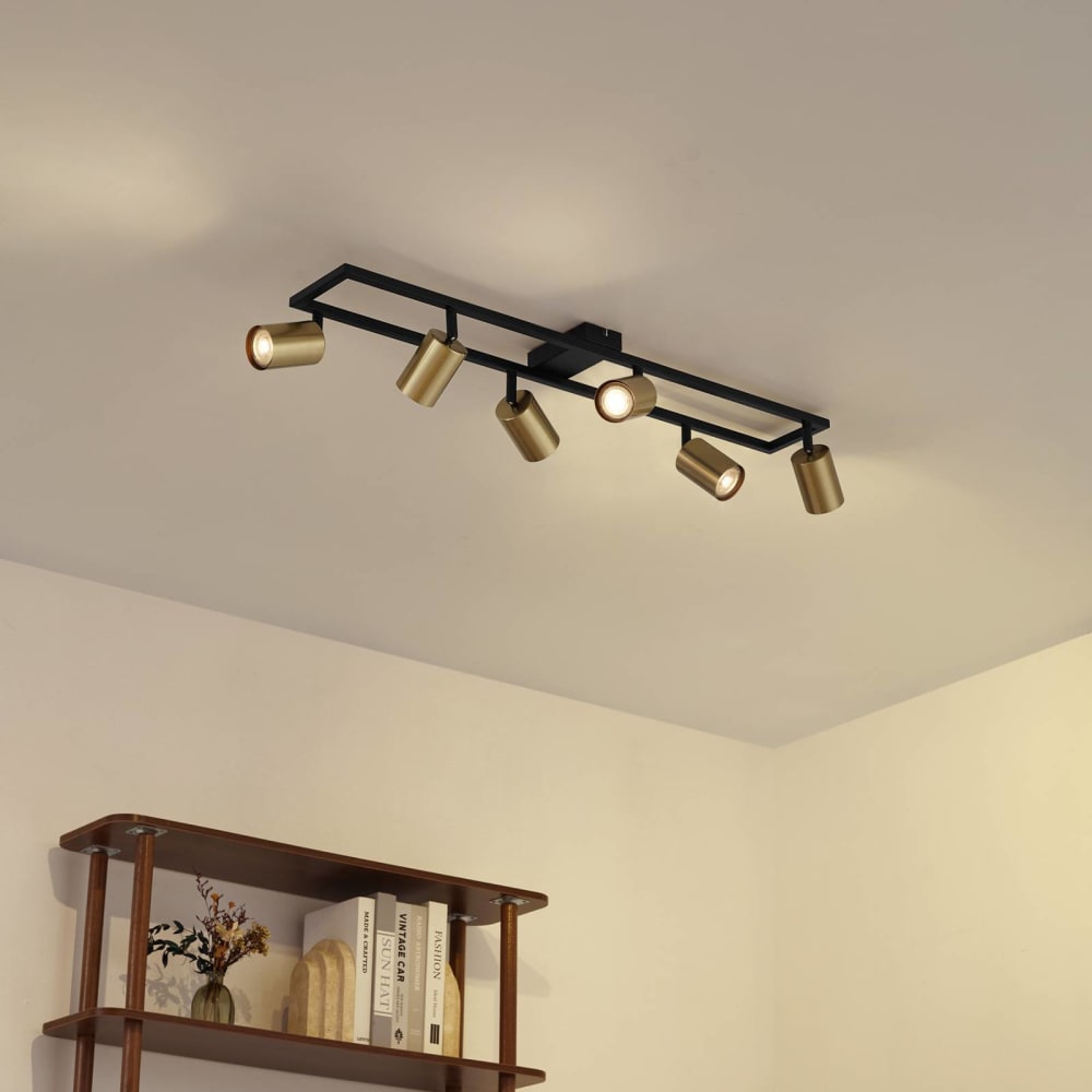 Strahler aus Metall, schwarz - Maisons Du Monde