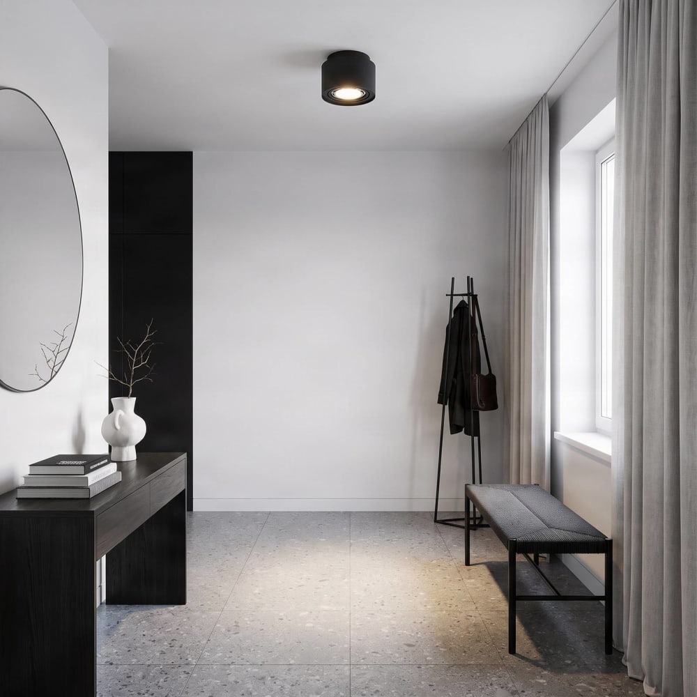 Strahler aus Aluminium, schwarz - Maisons Du Monde