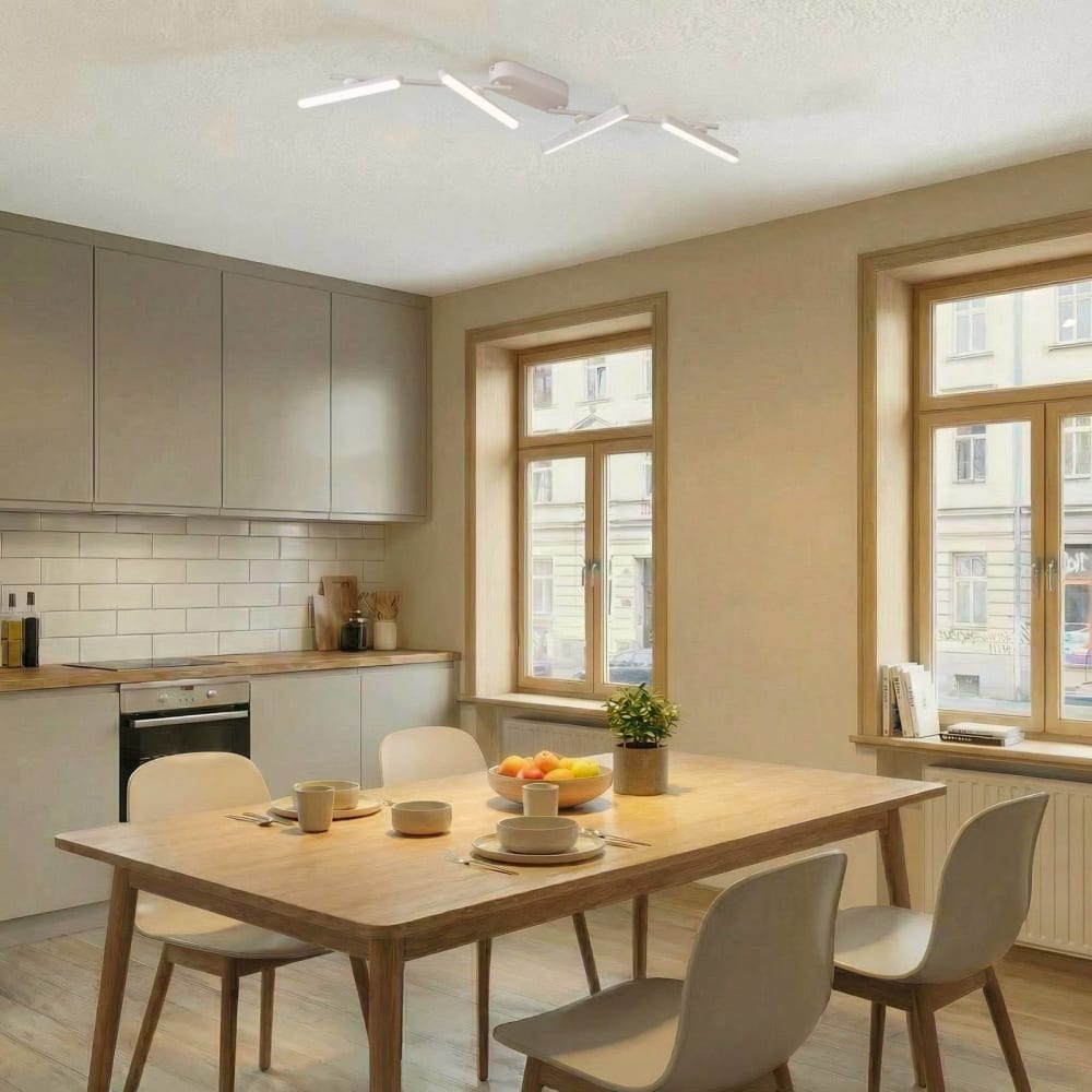 LED Deckenlampe aus Metall, weiß - Maisons Du Monde