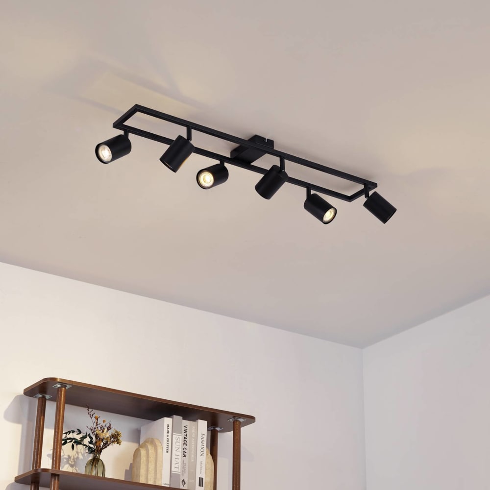 Strahler aus Metall, schwarz - Maisons Du Monde