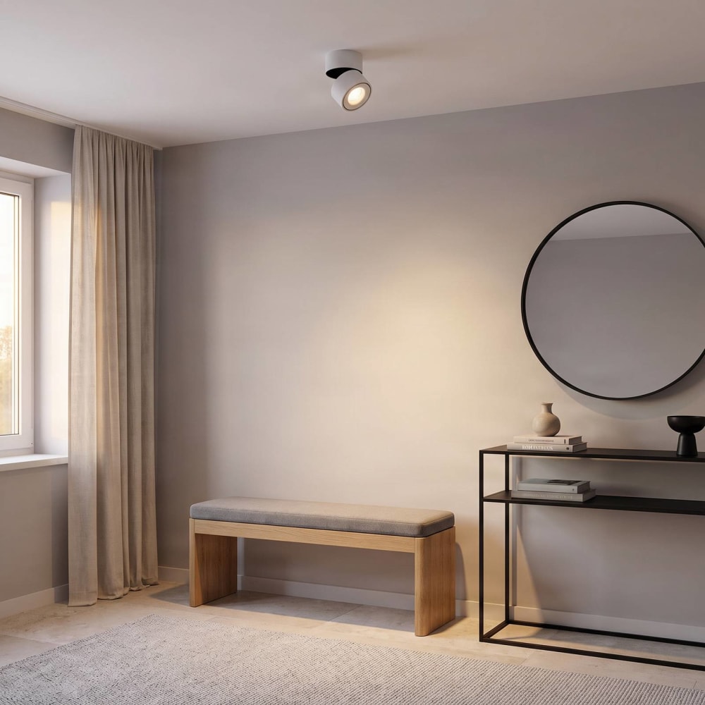 LED Deckenlampe aus Aluminium, weiß - Maisons Du Monde