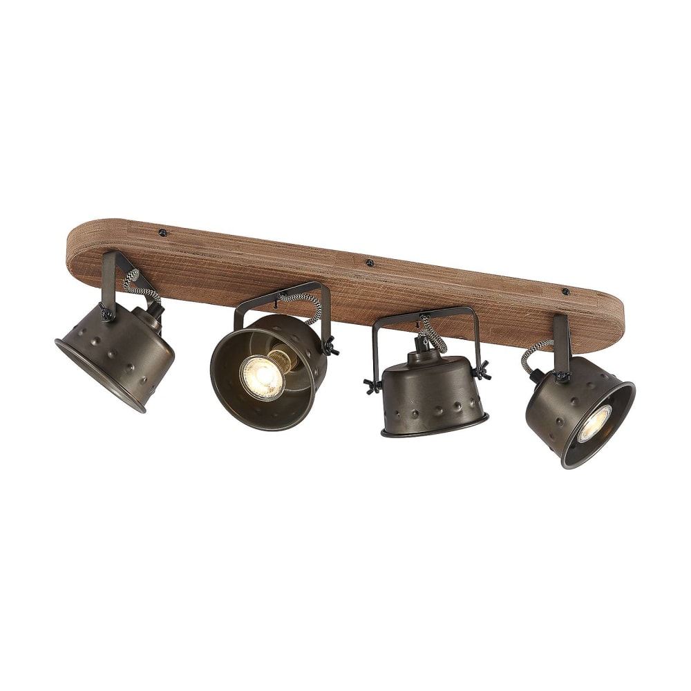 Lindby Strahler aus Metall, schwarz style vintage - Metall