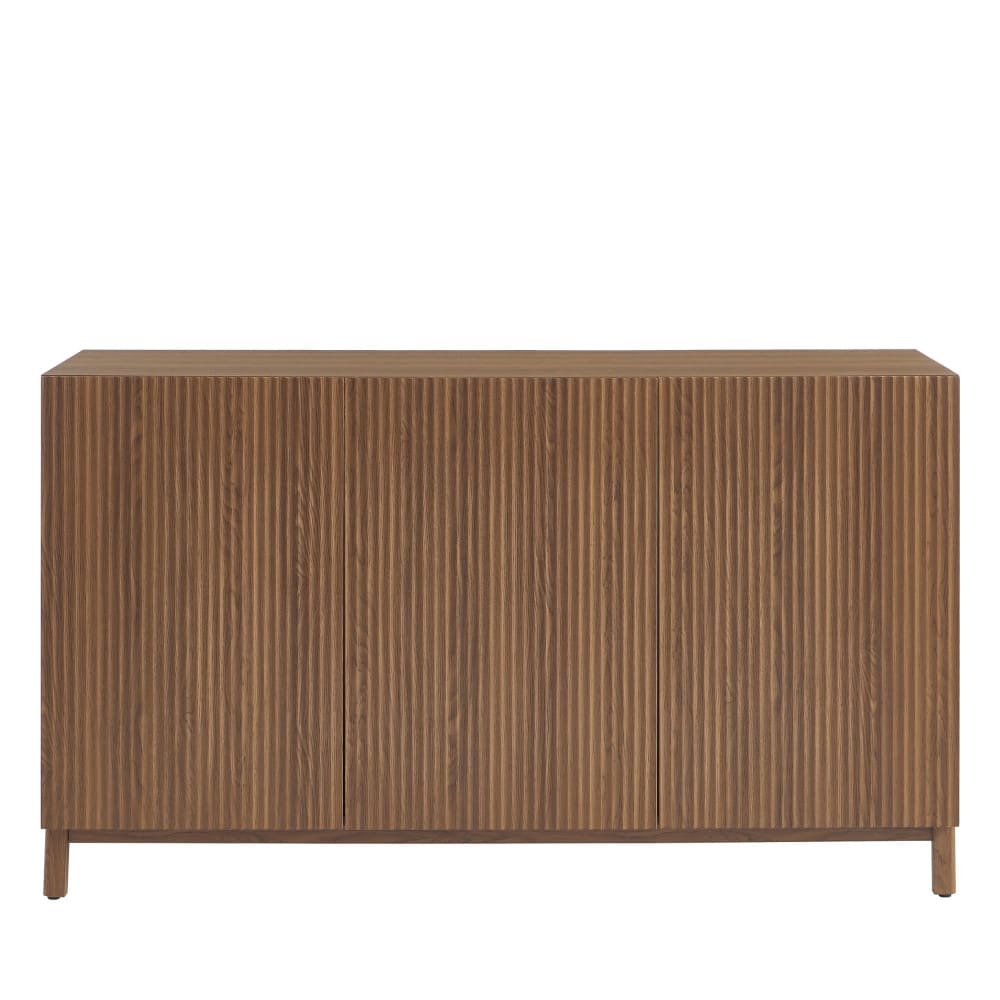 Buffet 3 portes en bois l140cm - bois foncé Buffet 3 portes en bois l140cm - bois foncé