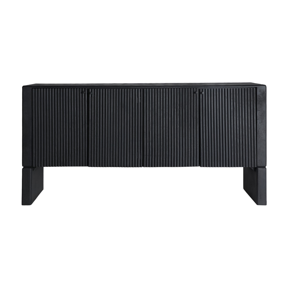 Buffet en bois de mangue noir  en 175x40x80 cm