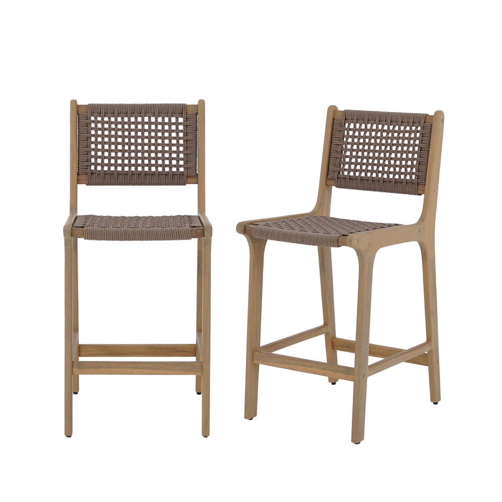 lot 2 tabourets - bois clair