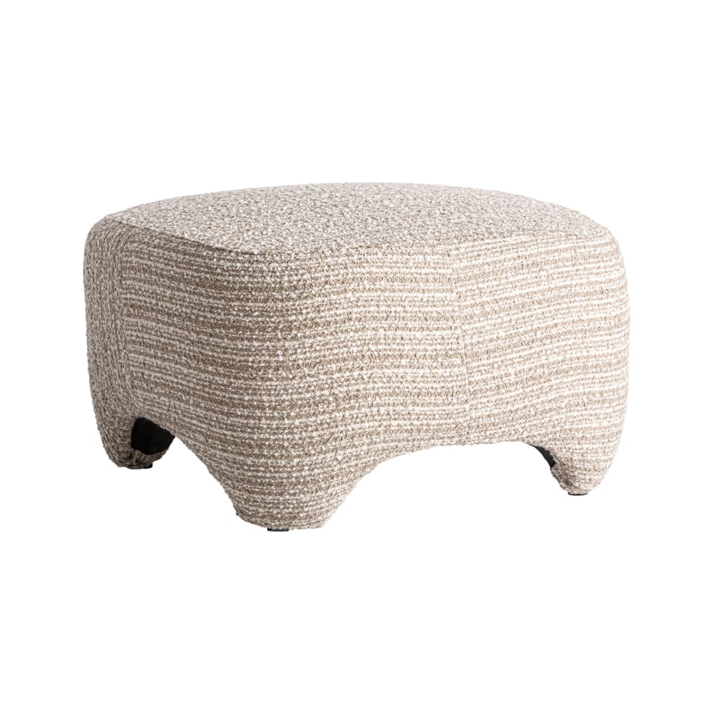Repose-pieds module canapé en polyester beige 71x71x41 cm - Maisons du Monde