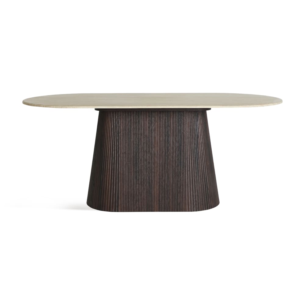 Table salon en bois mdf noyer effet bois en 180x90x75 cm Table salon en bois mdf noyer effet bois en 180x90x75 cm