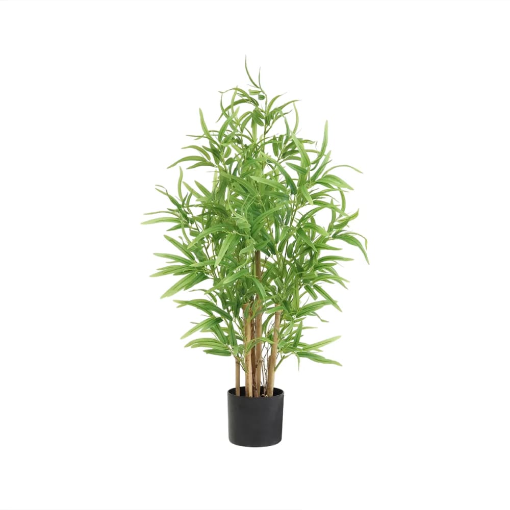 Bambou artificiel 416 feuilles 90cm
