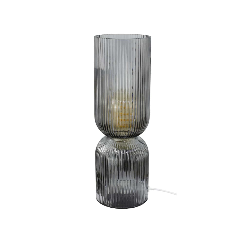 Lampe à poser en verre strié — vue 4