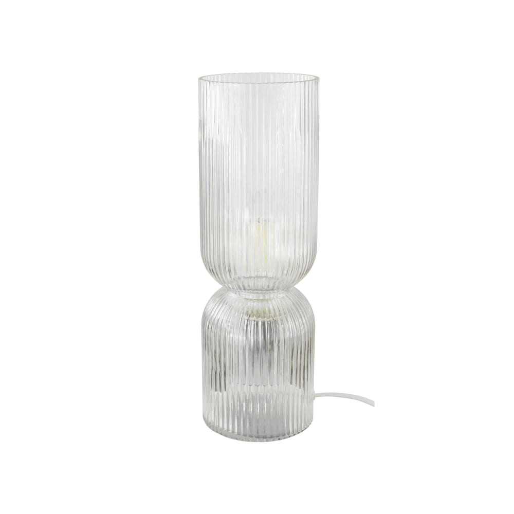 Lampe à poser en verre strié — vue 4