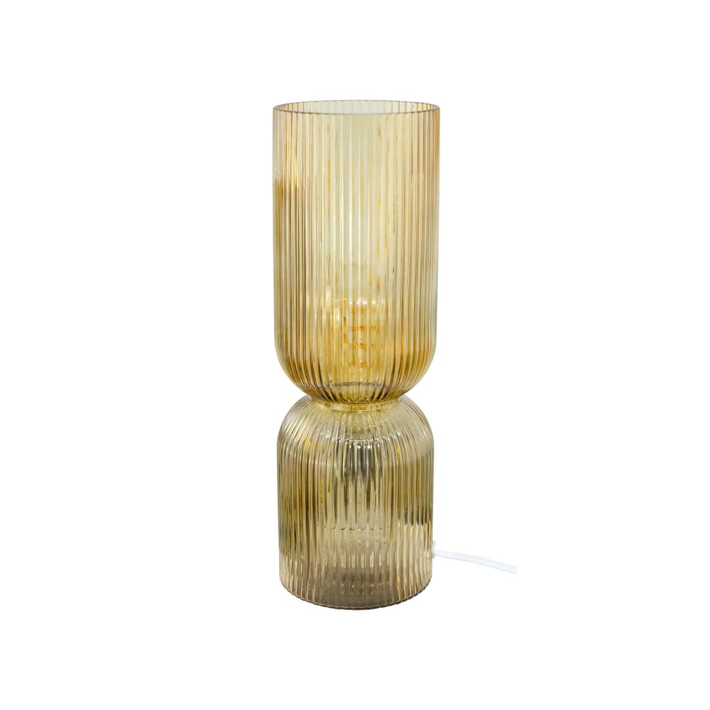 Lampe à poser en verre strié — vue 4