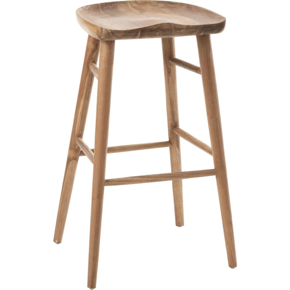 Tabouret haut en teck,