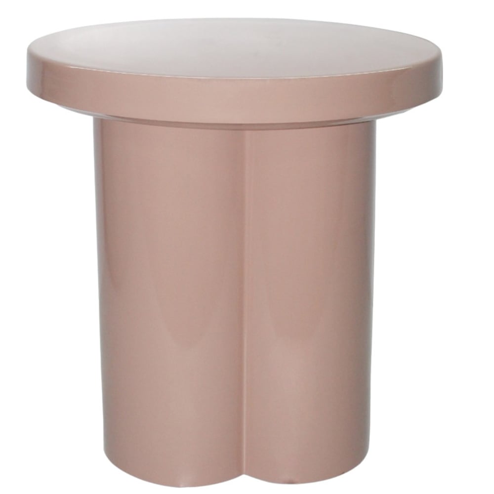 Moloo Runder Couchtisch D43 Retro Pink style vintage Rosa Metall