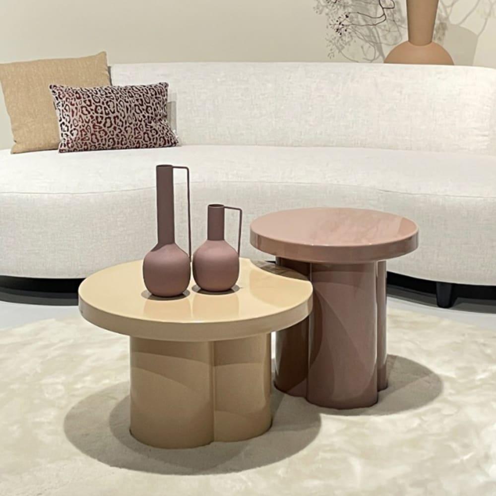 FIONA-Table basse ronde D43 Retro Pink