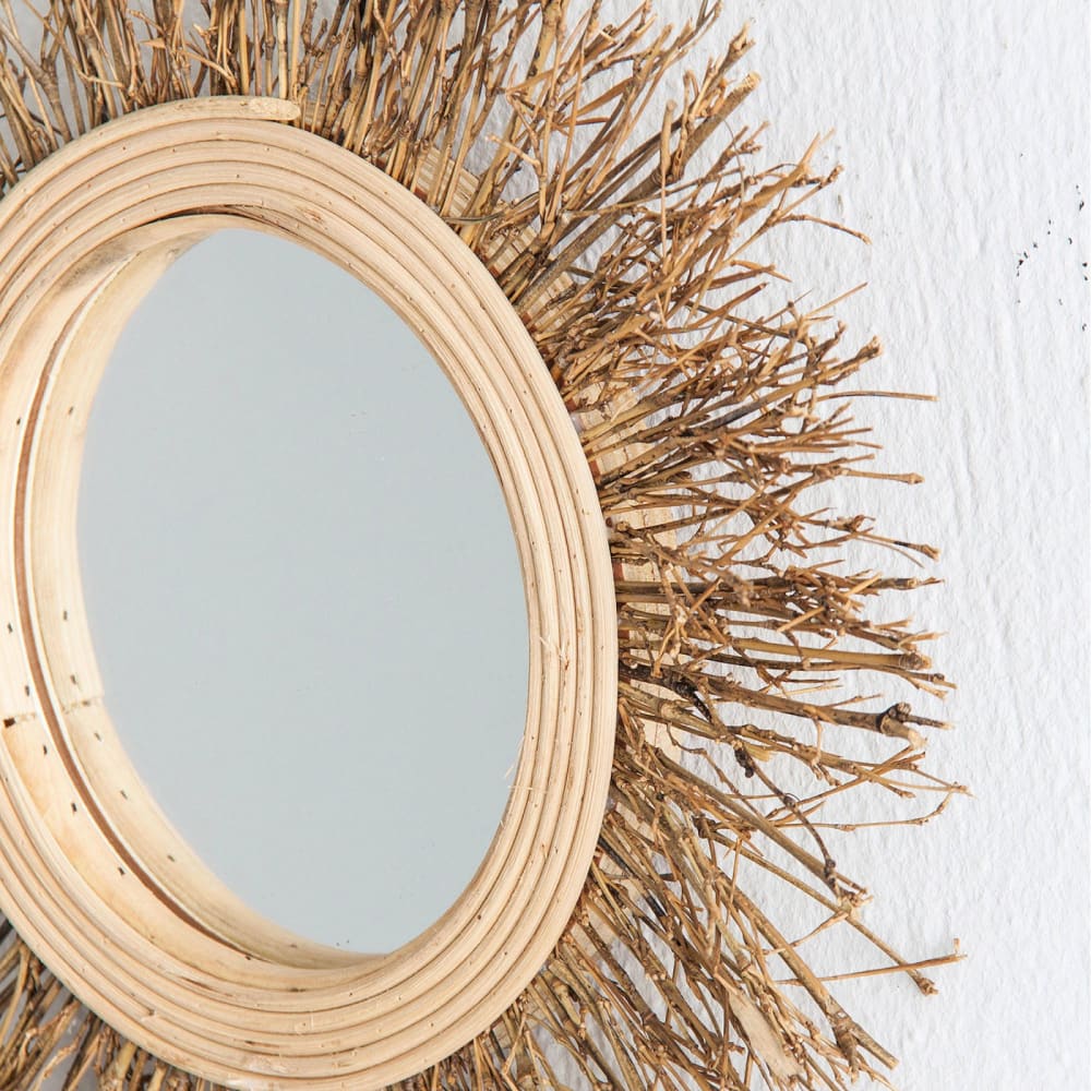 Miroir rond en bambou Kail - Maisons du Monde
