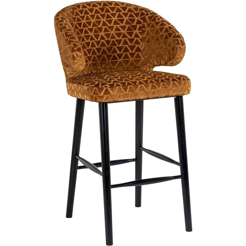 Tabouret de bar en velours, stoelen