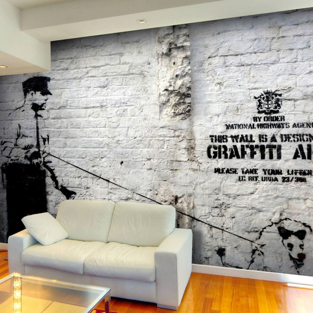 Papier peint zone de graffiti banksy 350 x 245 cm — vue 3