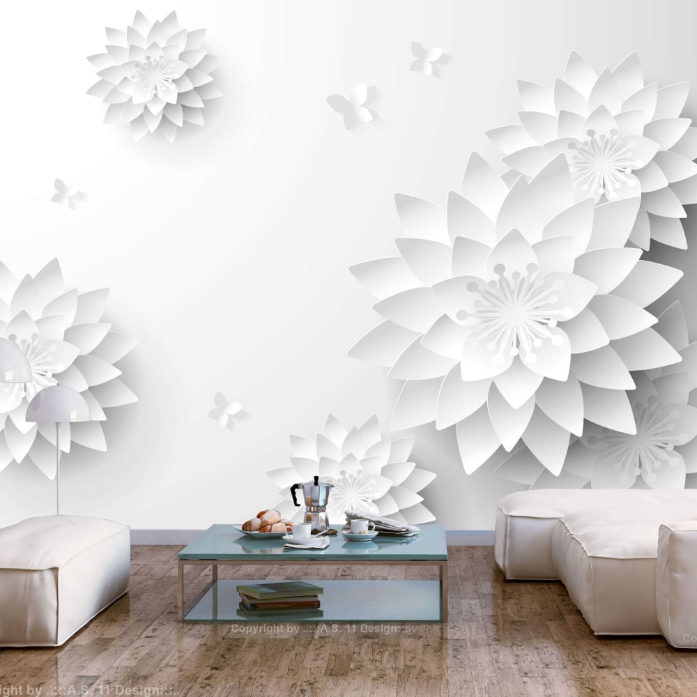 Papier peint adhésif fleurs orientales 343 x 245 cm — vue 3