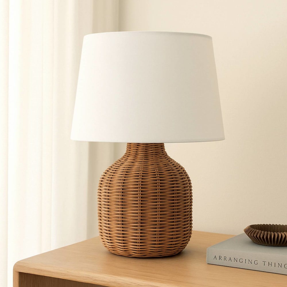 Tischlampe aus Holz, weiß - Maisons Du Monde