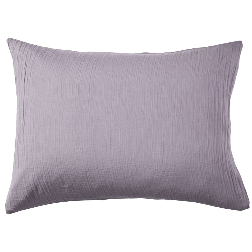 Taie sac en coton violet parme 50x70cm