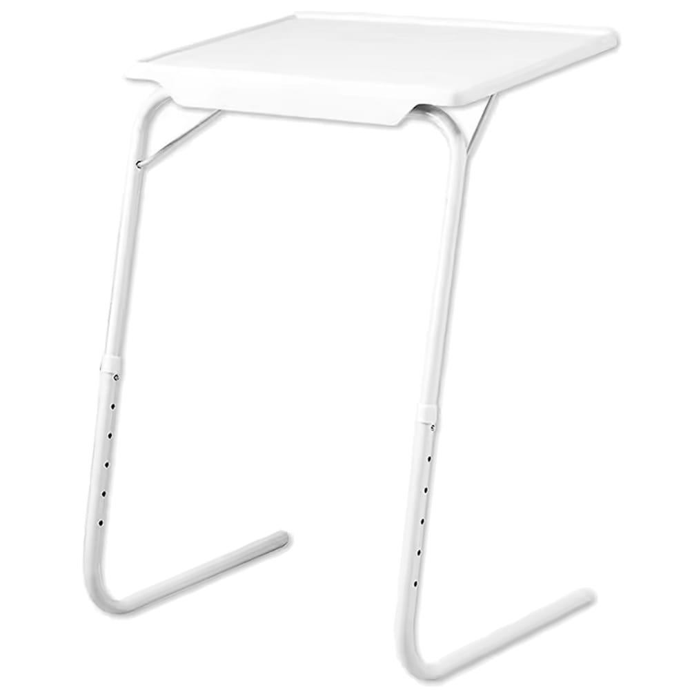 Table d'appoint métal blanc 52x40x55-73.5cm — Beyit