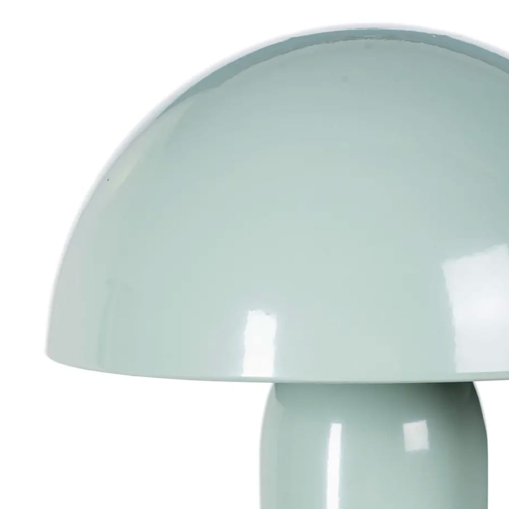 Lampe à poser champignon en métal vert menthe 22x22x31.5cm — vue 3