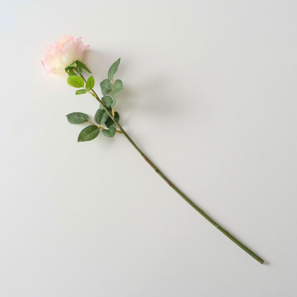 Rose fleur artificielle 11x11x59cm - image 2