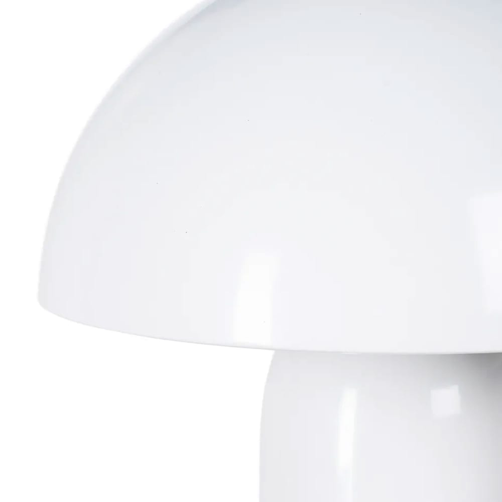 Lampe à poser champignon en métal blanc 20x20x24.5cm — vue 3