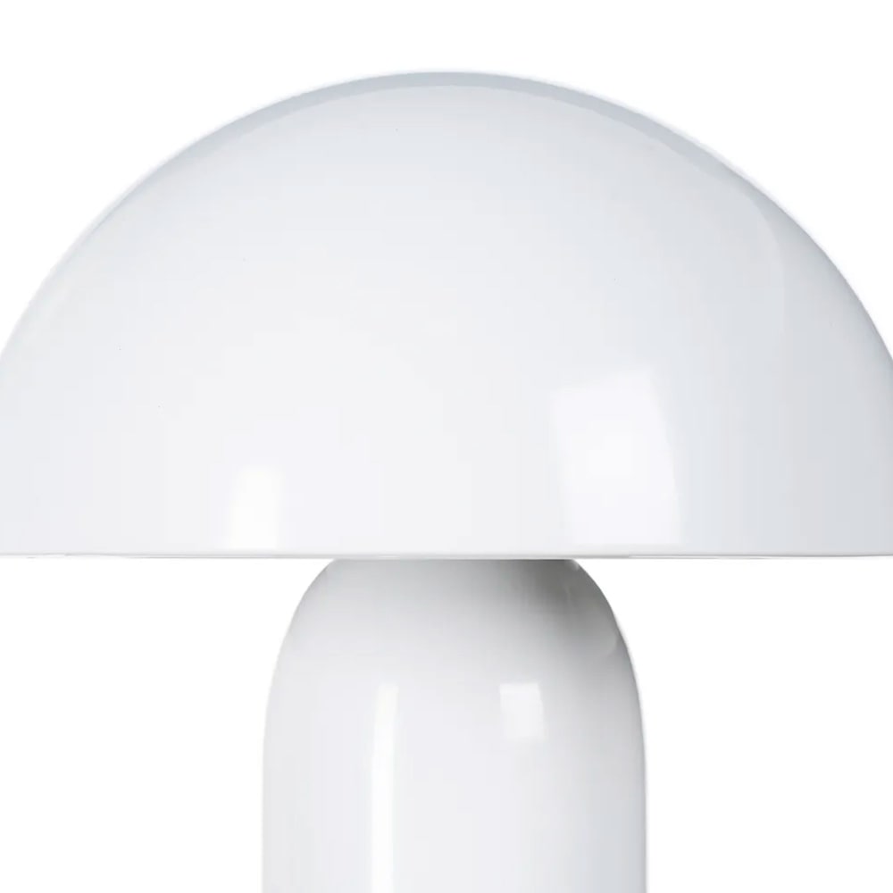 Lampe à poser champignon en métal blanc 20x20x24.5cm — vue 4