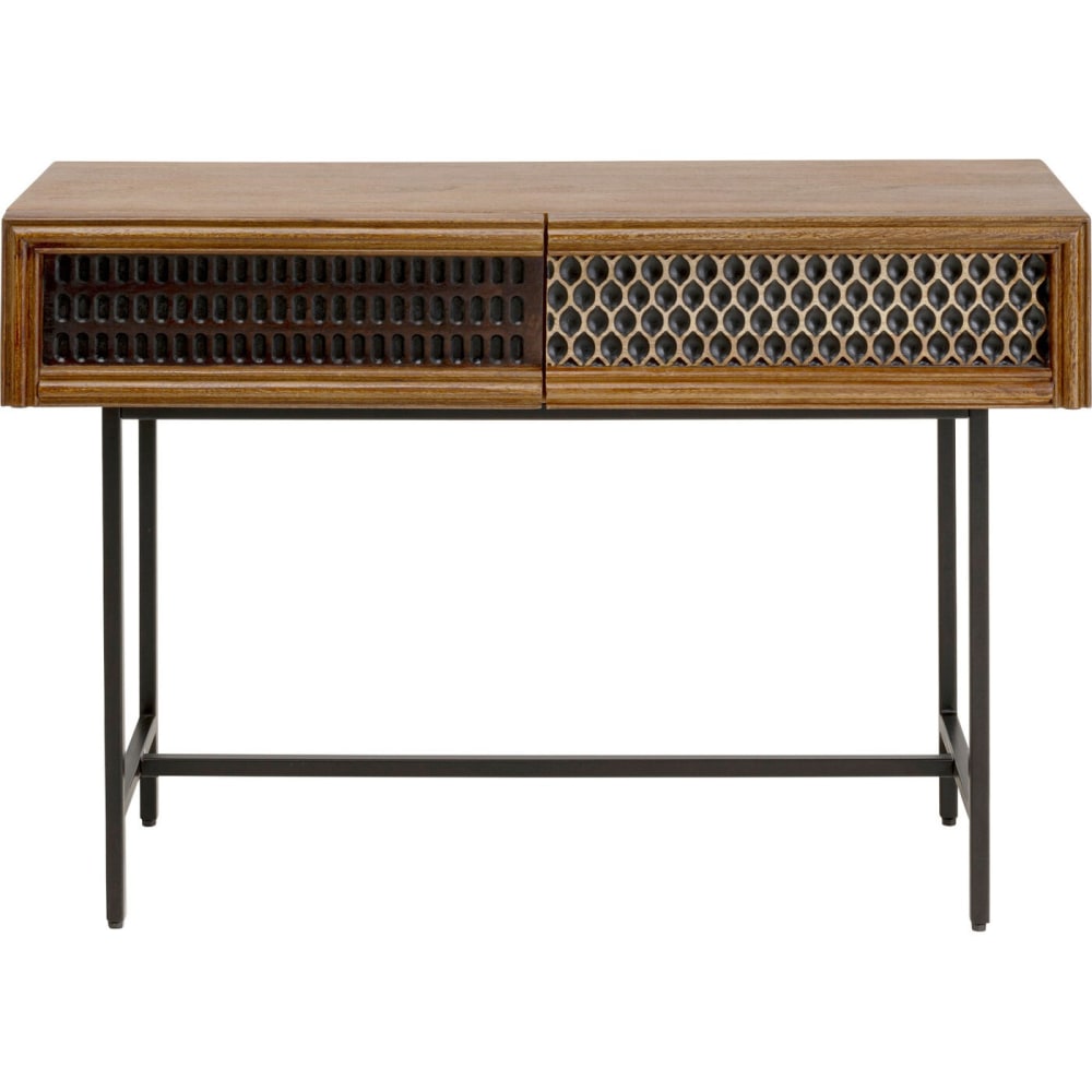 Console 2 tiroirs en manguier