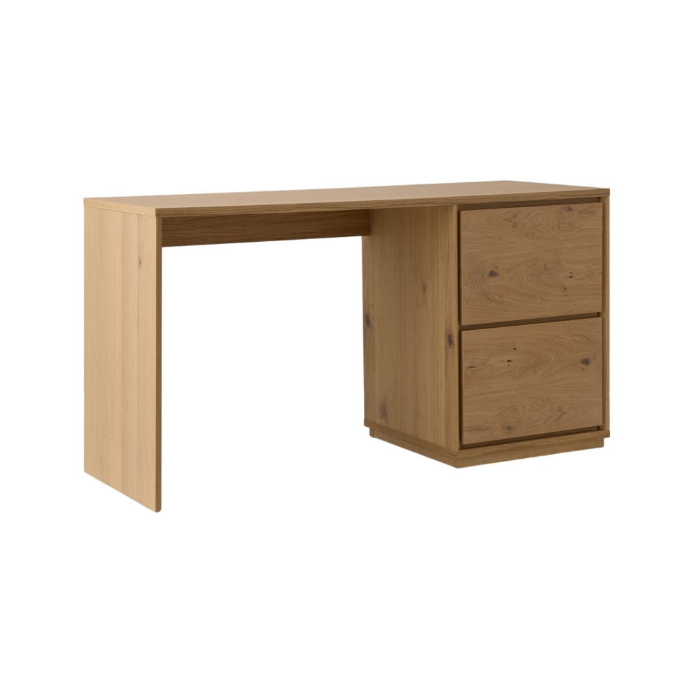 bureau 2 tiroirs effet