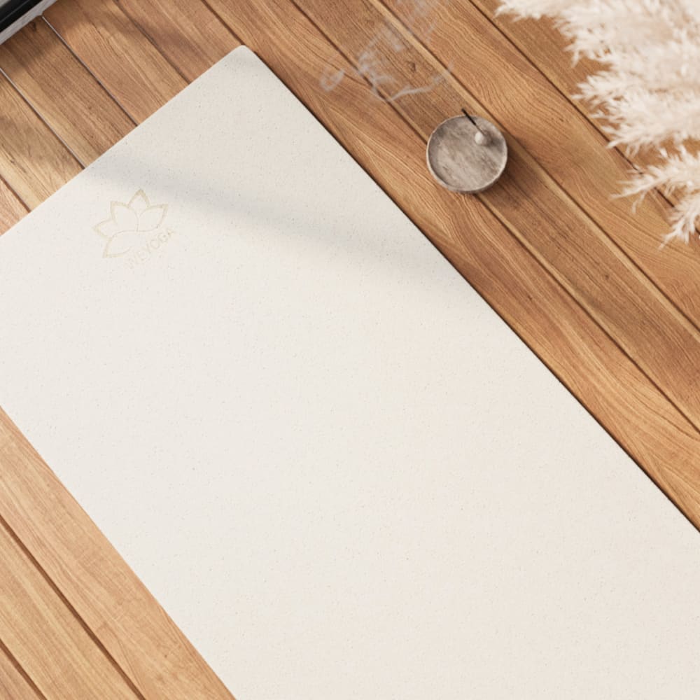 Tapis de yoga bien être liège beige 60x190 cm — vue 3